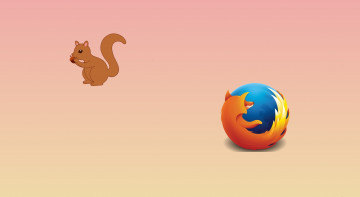 обоя компьютеры, mozilla firefox, логотип, фон