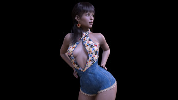 Картинка 3д+графика люди+ people фон взгляд девушка