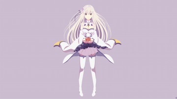 Картинка аниме re +zero+kara+hajimeru+isekai+seikatsu фон взгляд девушка