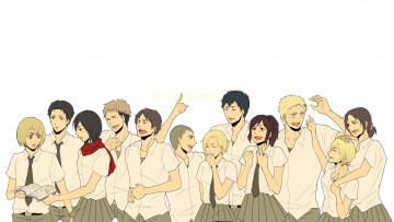 Картинка аниме shingeki+no+kyojin атака титанов