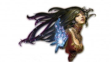 Картинка фэнтези магия украшения декольте девушка