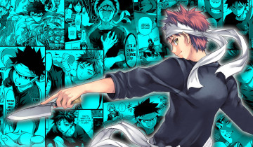 Картинка аниме shokugeki+no+soma юкихира сома