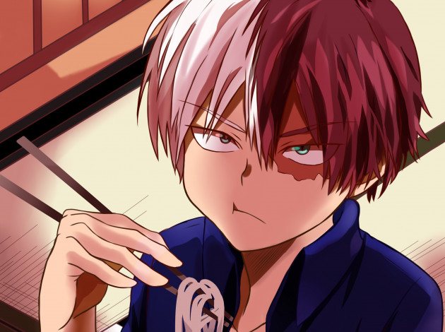 Обои картинки фото аниме, boku no hero academia, todoroki, shouto