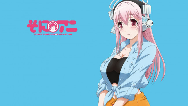 Обои картинки фото аниме, super sonico, super, sonico