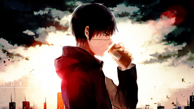 Обои картинки фото аниме, tokyo ghoul, канеки