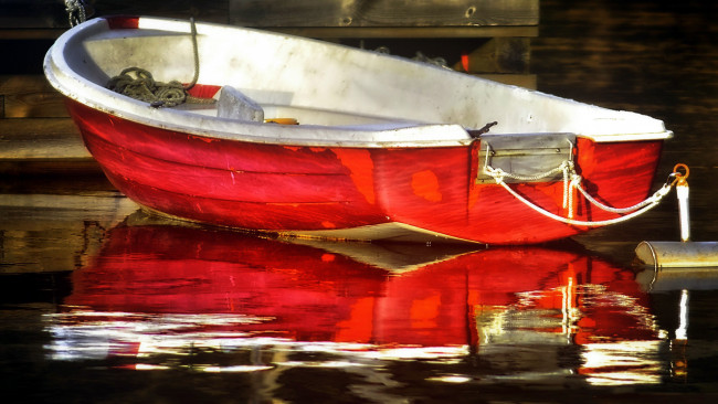 Обои картинки фото корабли, лодки,  шлюпки, отражение