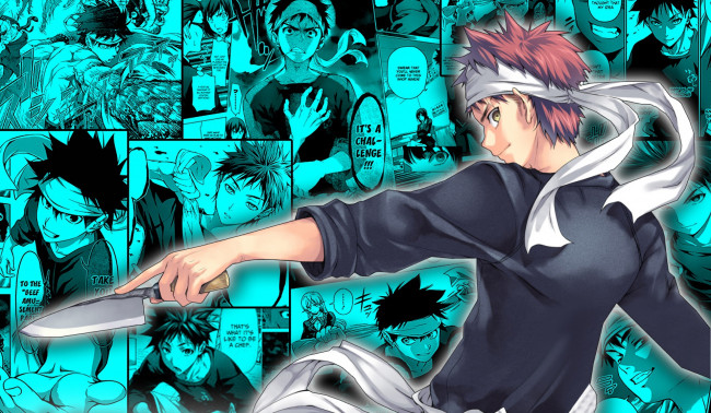 Обои картинки фото аниме, shokugeki no soma, юкихира, сома