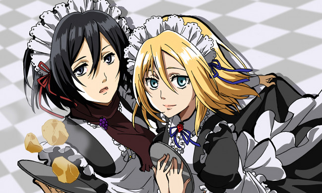 Обои картинки фото аниме, shingeki no kyojin, атака, титанов