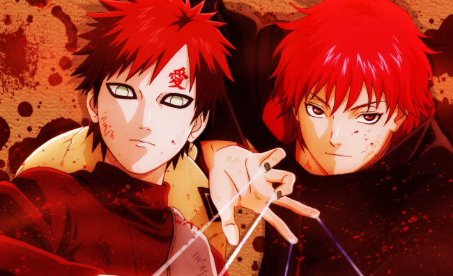 Обои картинки фото аниме, naruto, гаара, сасори