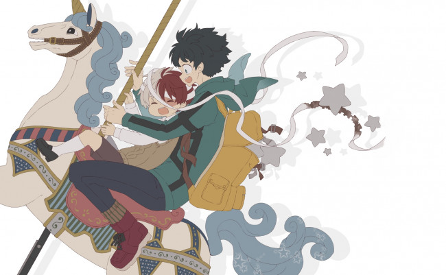 Обои картинки фото аниме, boku no hero academia, моя, геройская, академия