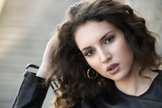 Обои картинки фото девушки, -unsort , лица,  портреты, взгляд, лицо