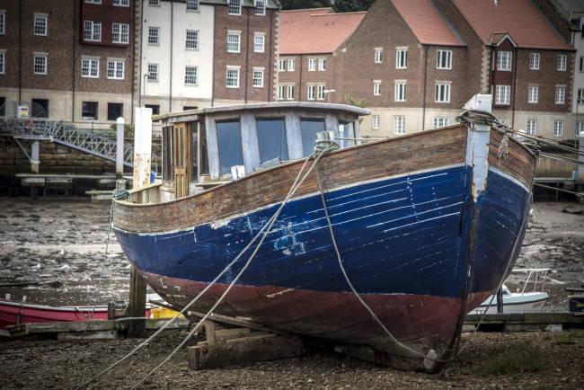Обои картинки фото корабли, баркасы ,  буксиры, старый, баржа, корабль