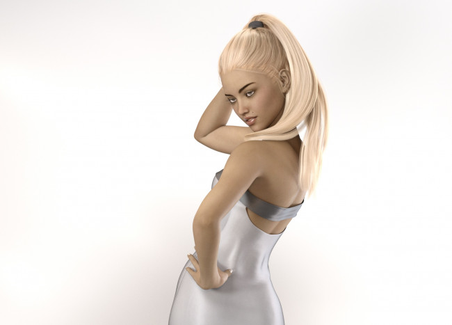 Обои картинки фото 3д графика, люди , people, девушка, фон, взгляд