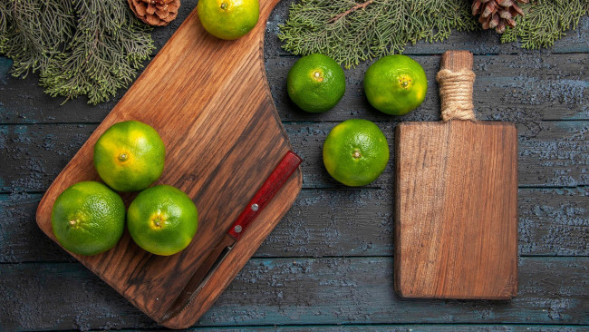 Обои картинки фото еда, цитрусы, лаймы