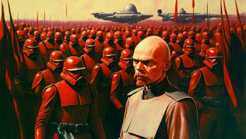 Картинка рисованное кино +мультфильмы нейросети графика нейроарт ai art нейронные сети рисунки нейро искусство ленин звездные войны