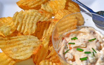 обоя еда, чипсы,  картофель фри, соус