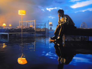 обоя мужчины, xiao zhan, актер, кровати, торшеры, потоп, вода