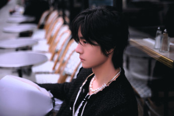 обоя мужчины, wang yi bo, актер, профиль, украшения, пиджак, стулья, столы