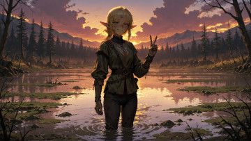 обоя фэнтези, эльфы, нейросети, графика, нейроарт, ai, art, нейронные, сети, рисунки, нейро, искусство, нейрографика, graphics, neuroart, neural, networks, drawings, neuro, neurography