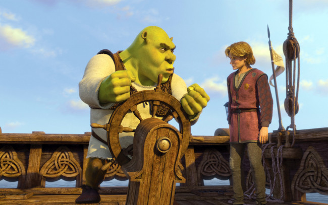 Обои картинки фото shrek, the, third, мультфильмы