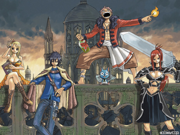 Обои картинки фото аниме, fairy, tail