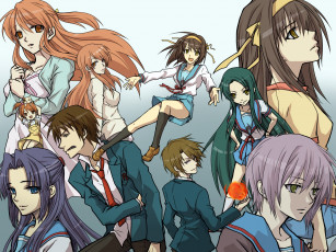 Картинка аниме the melancholy of haruhi suzumiya