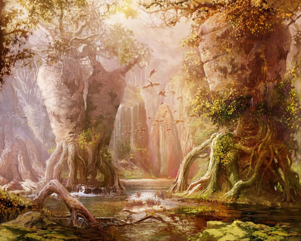 Обои картинки фото фэнтези, пейзажи