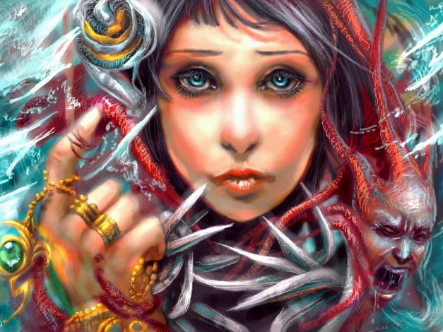 Обои картинки фото фэнтези, девушки