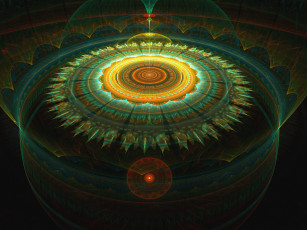 Картинка 3д графика fractal фракталы абстракция цвета узор тёмный