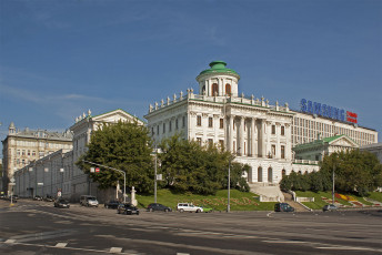 Картинка дом пашкова города здания дома деревья площадь