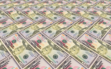 Картинка разное золото купюры монеты доллары банкноты валюта