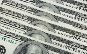 Картинка разное золото купюры монеты валюта доллары банкноты