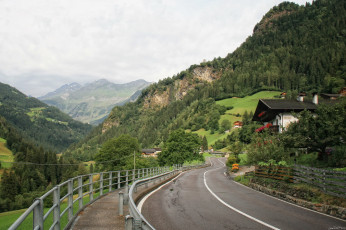 Картинка италия сан леонардо ин пассирия природа дороги дорога горы