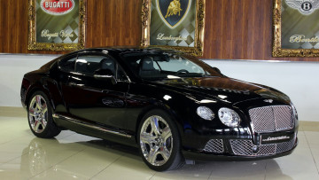 Картинка bentley continental gt автомобили выставки уличные фото премиум-класс motors великобритания элитные