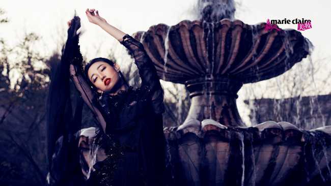 Обои картинки фото бренды, marie, claire, фонтан