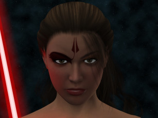 Картинка 3д+графика портрет+ portraits девушка фон взгляд