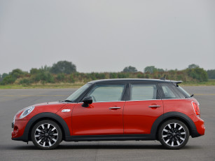 Картинка автомобили mini uk-spec 5-door cooper s красный 2014г f56