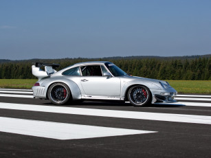 обоя автомобили, porsche, widebody, 993, 3-6, turbo, gt2, mcchip, mc600, светлый