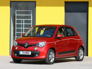 обоя автомобили, renault, красный, 2014г, twingo