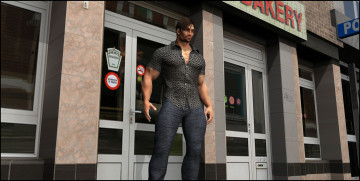 Картинка 3д+графика люди+ people взгляд мужчина