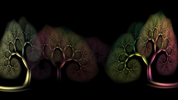 Картинка 3д+графика фракталы+ fractal цвета узор фон