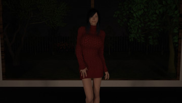 Картинка 3д+графика люди+ people фон взгляд девушка