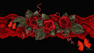 Картинка разное компьютерный+дизайн розы бабочки