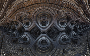 Картинка 3д+графика фракталы+ fractal цвета фон узор