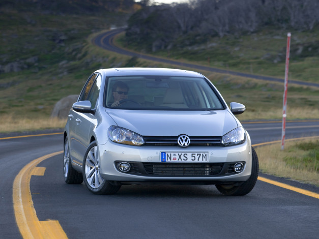 Обои картинки фото автомобили, volkswagen, au-spec, 5-door, golf, серый, typ, 5k