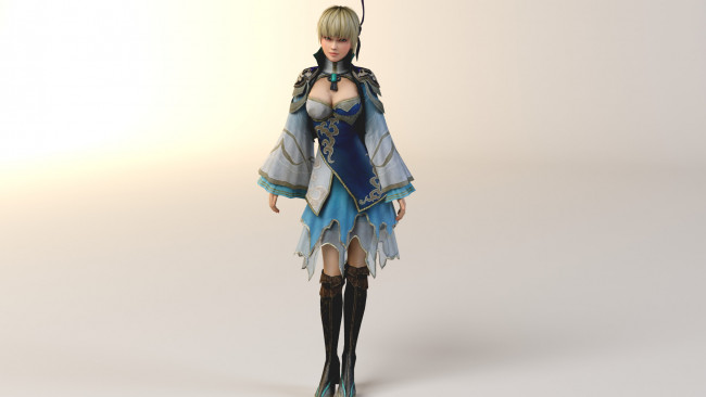 Обои картинки фото 3д графика, аниме , anime, девушка, взгляд, фон