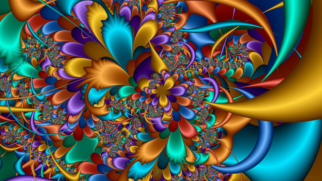 Обои картинки фото 3д графика, фракталы , fractal, цвета, фон, узор