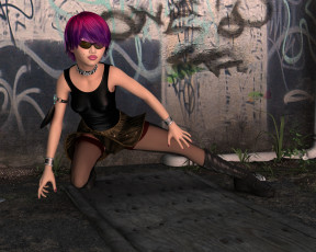 Картинка 3д+графика люди+ people фон взгляд девушка