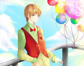 Картинка аниме unknown +другое шарики парень арт