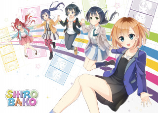 Картинка shirobako аниме unknown +другое shizuka aoi sakaki midori miyamori imai ema yasuhara toudou misa